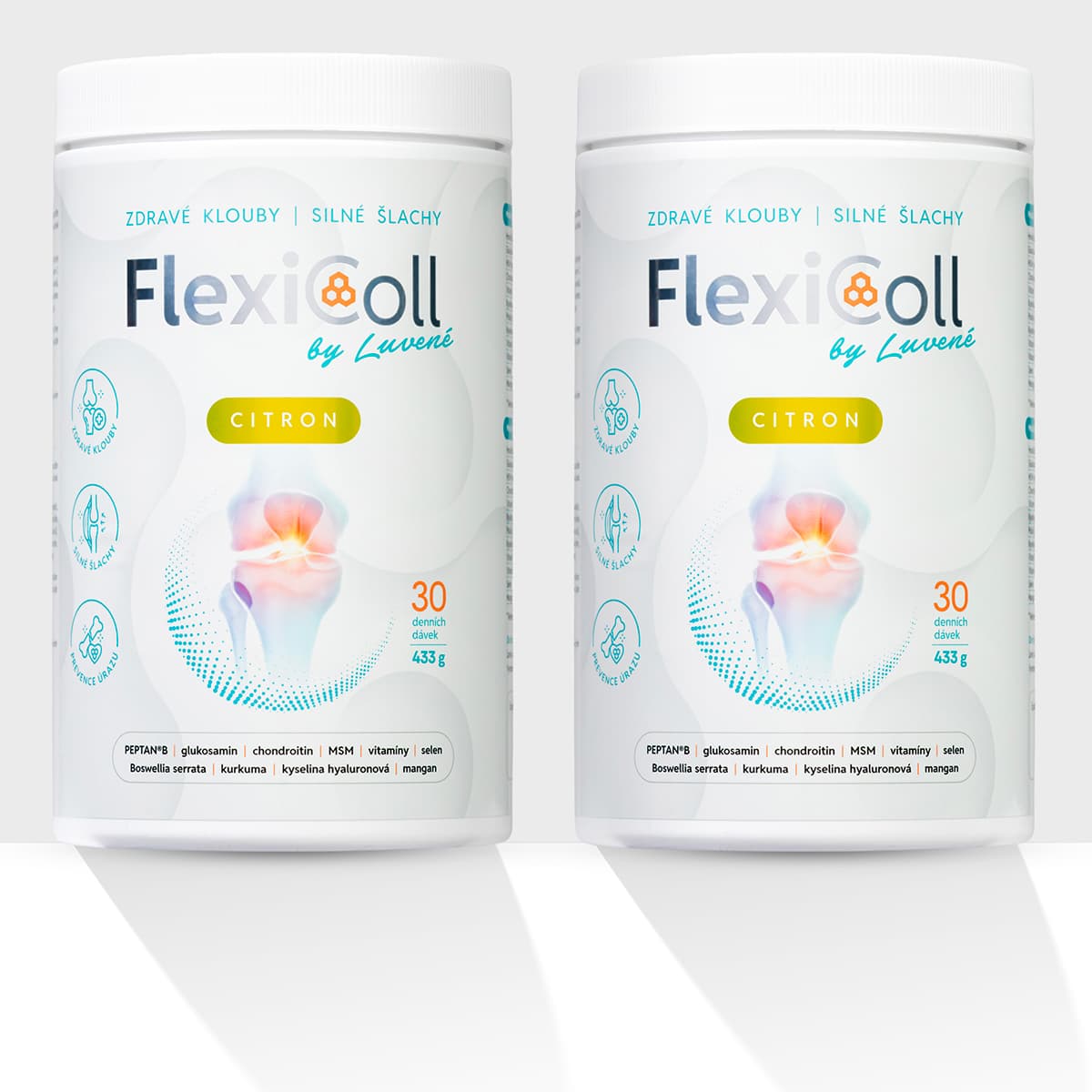 Kloubní výživa FlexiColl  citron - balení 2 kusů