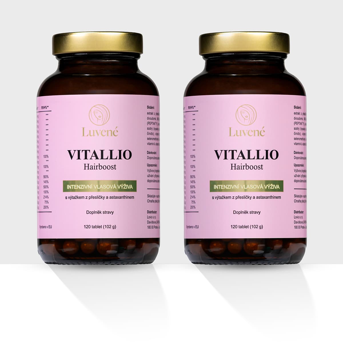 Vlasová výživa Vitallio Hairboost - balení 2 kusů