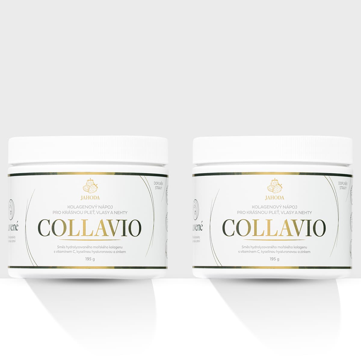 Luvené Kolagen drink Collavio jahoda 2x195 g