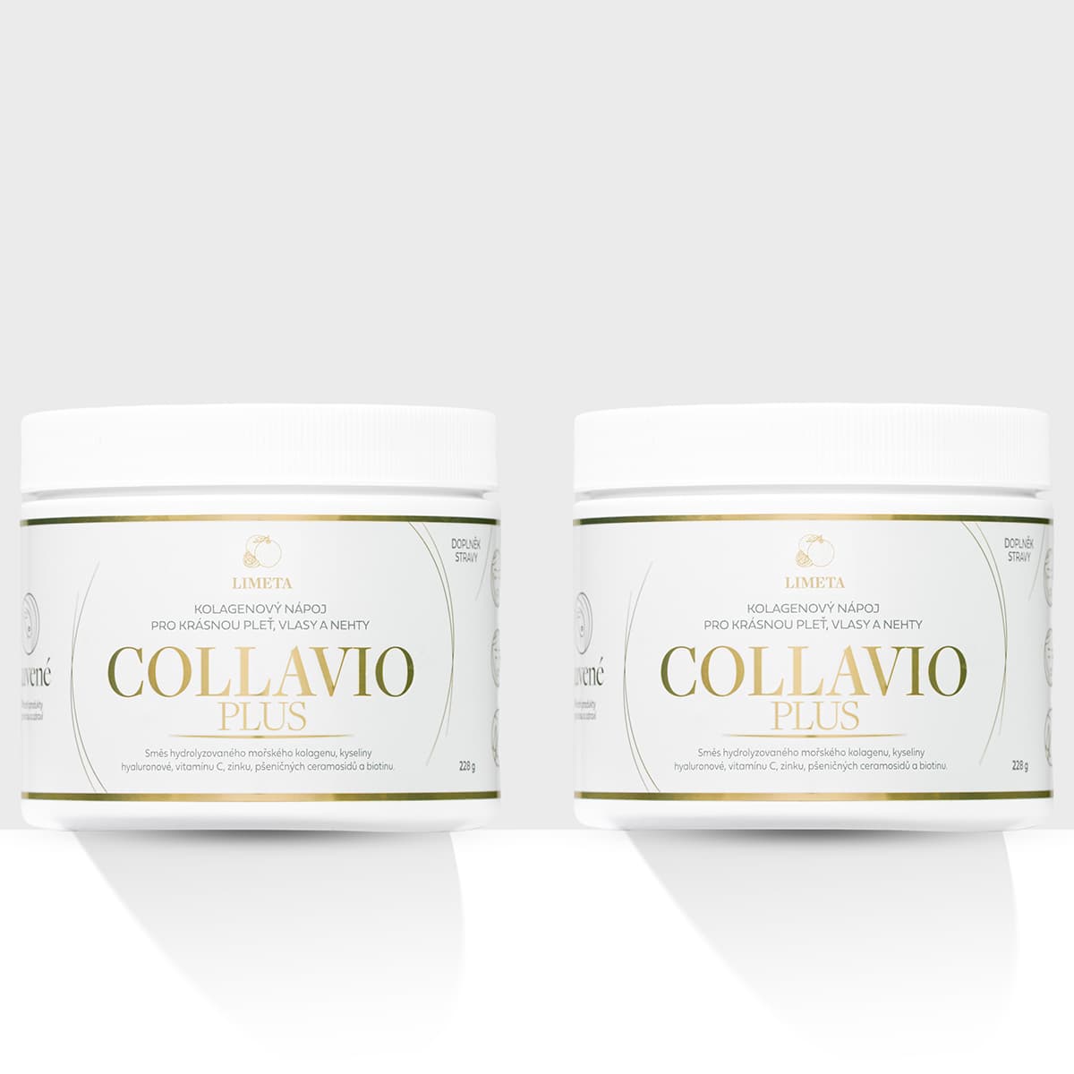 Kolagen drink Collavio Plus limeta - balení 2 kusů