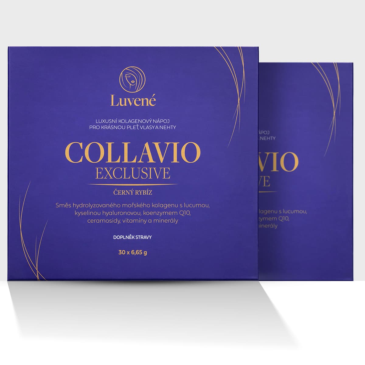 Luvené Kolagen drink Collavio Exclusive černý rybíz 2x30 sáčků