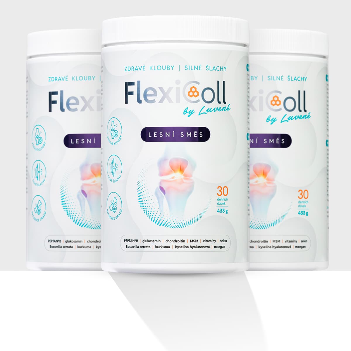 Kloubní výživa FlexiColl  lesní směs - balení 3 kusů
