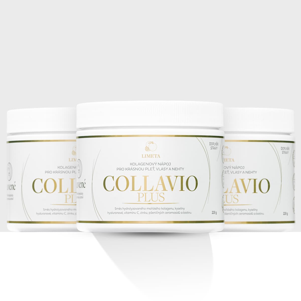 Kolagen drink Collavio Plus limeta - balení 3 kusů