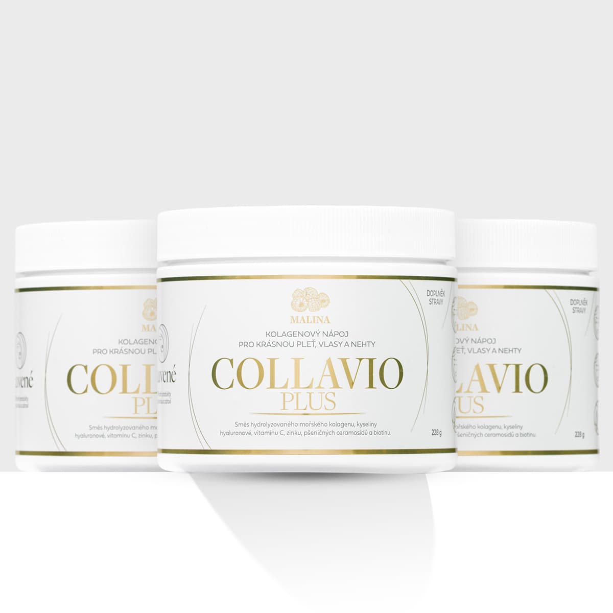 Luvené Kolagen drink Collavio Plus malina 3x228 g