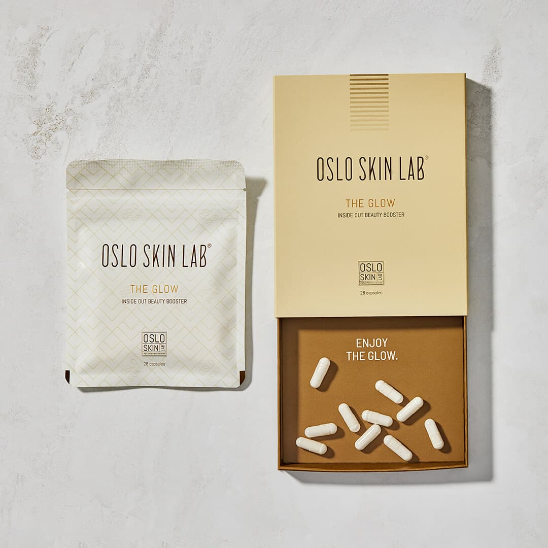 Oslo Skin Lab THE GLOW Inside Out Beauty Booster Kyselina hyaluronová a vitamín C 28 dávek