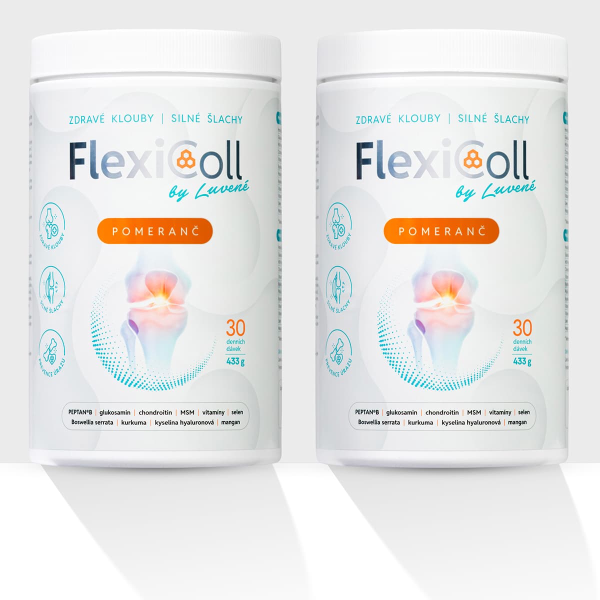 Kloubní výživa FlexiColl pomeranč - balení 2 kusů